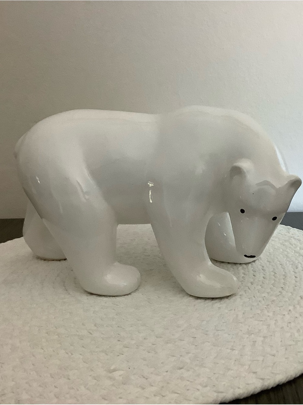 White Polar Bear Ceramic Sculpture - Brand